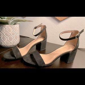 Merona Black Strap Heel